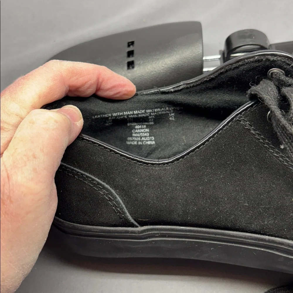 Bongo Men's Black Suede Lace Up Loafers‎ Shoes Size 7